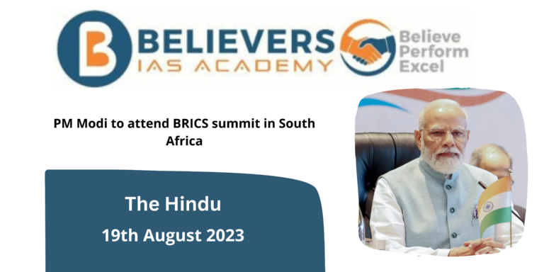 PM Modi to attend BRICS summit in South Africa
