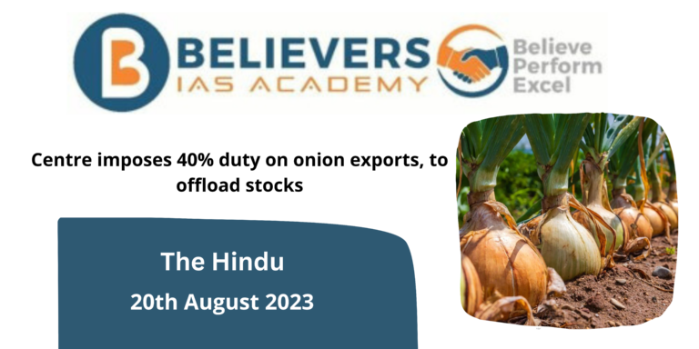 Centre imposes 40% duty on onion exports, to offload stocks