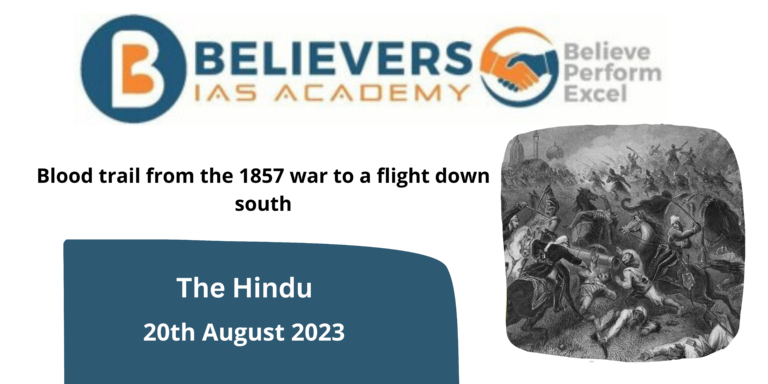 1857 War's Blood Trail to a Flight Down South
