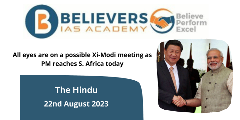 Possible Xi-Modi Meeting When Modi Reaches S. Africa