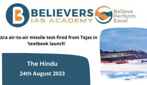 Astra Missile Test-Fired from Tejas in ‘Textbook Launch’