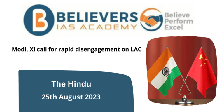 Modi, Xi call for rapid disengagement on LAC
