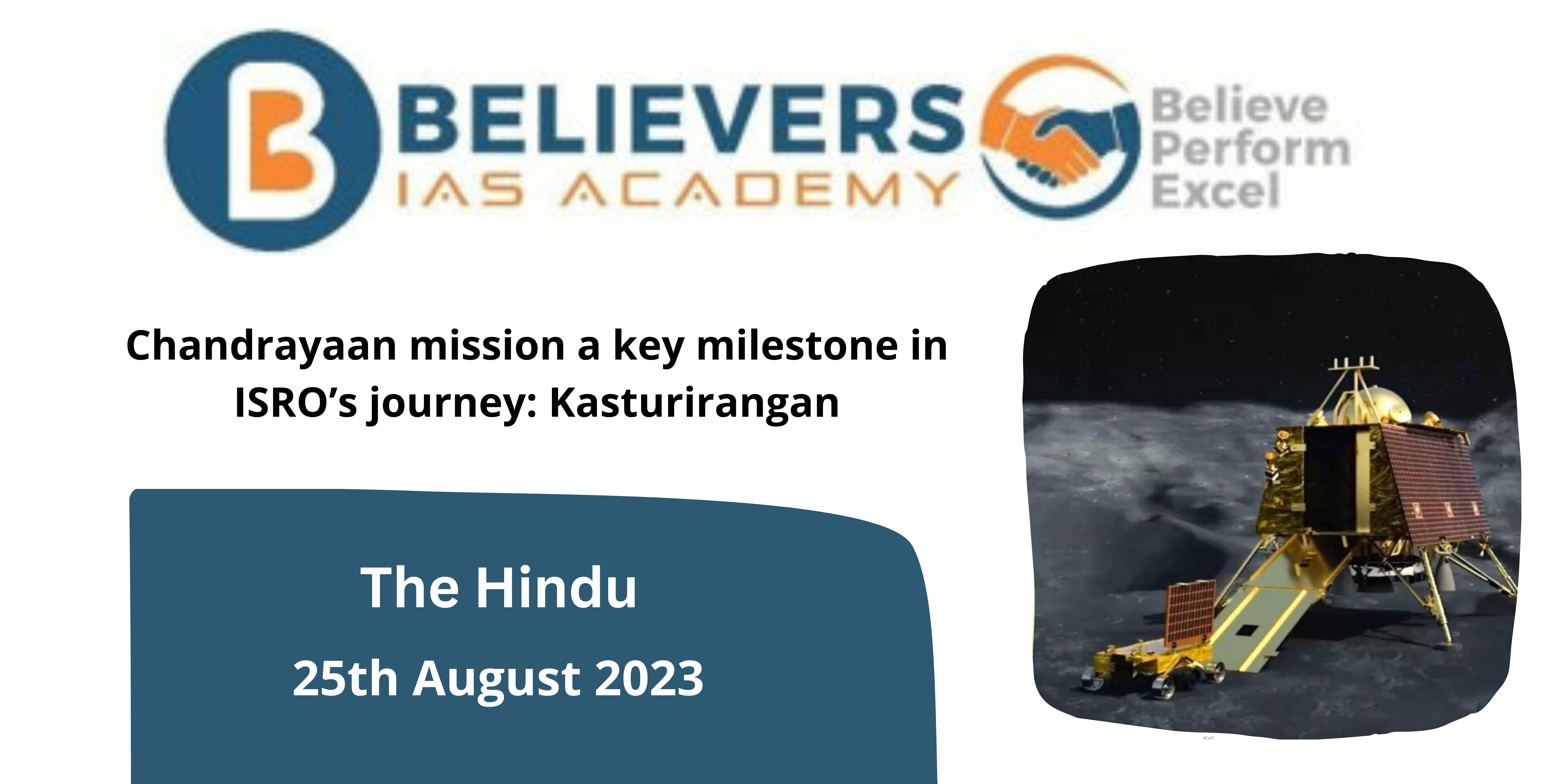 Chandrayaan mission a key milestone in ISRO’s journey: Kasturirangan