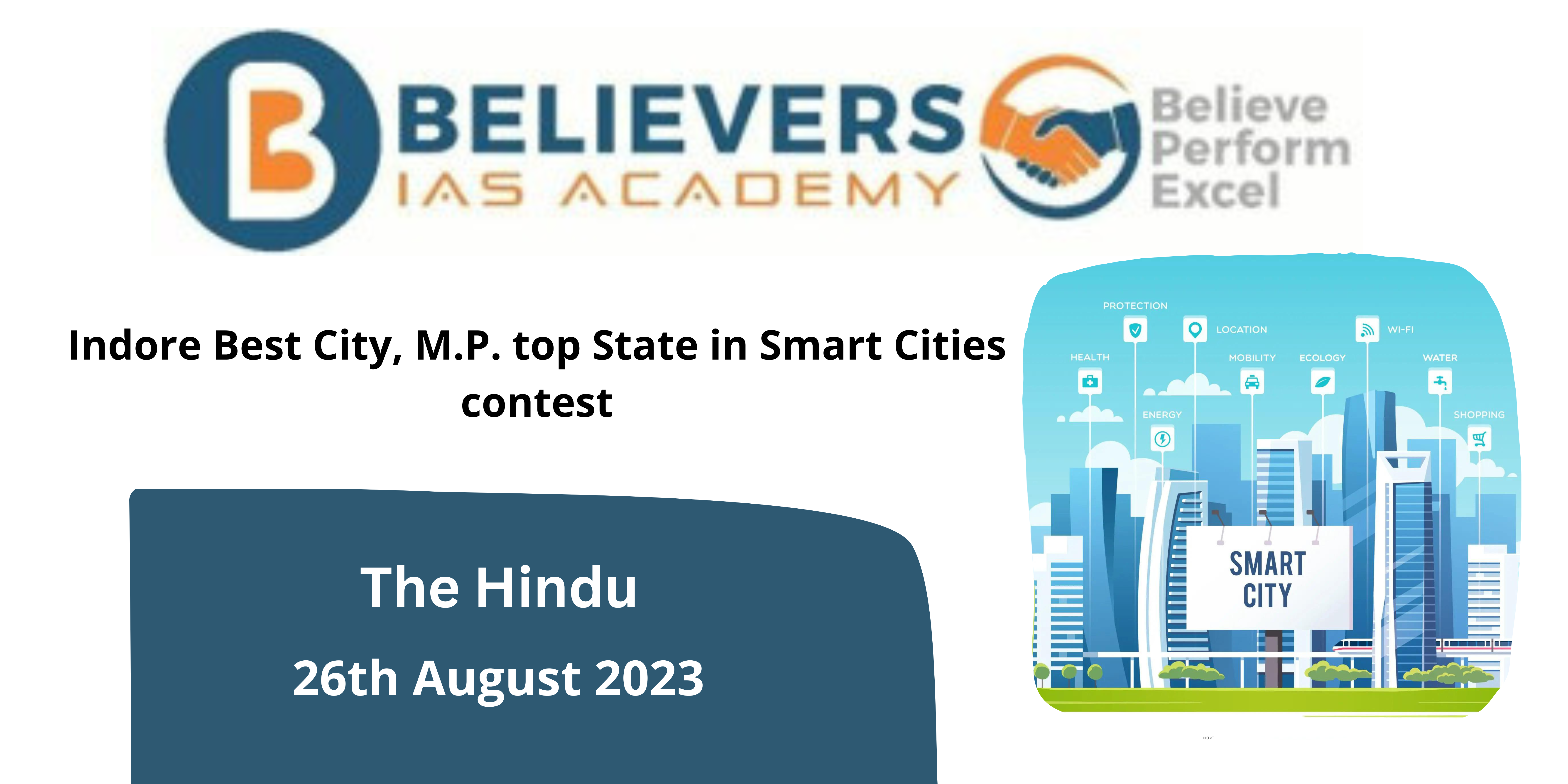Indore best city, M.P. top State in Smart Cities contest