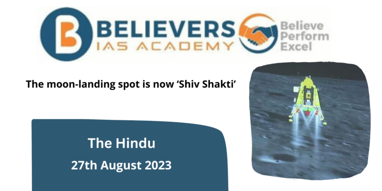 The moon-landing spot is now ‘Shiv Shakti’