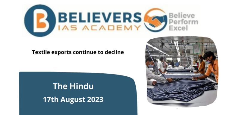Textile exports continue to decline