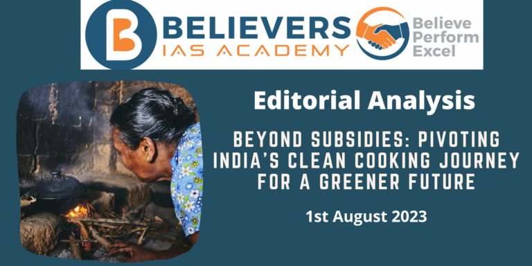 Beyond Subsidies: Pivoting India's Clean Cooking Journey for a Greener Future