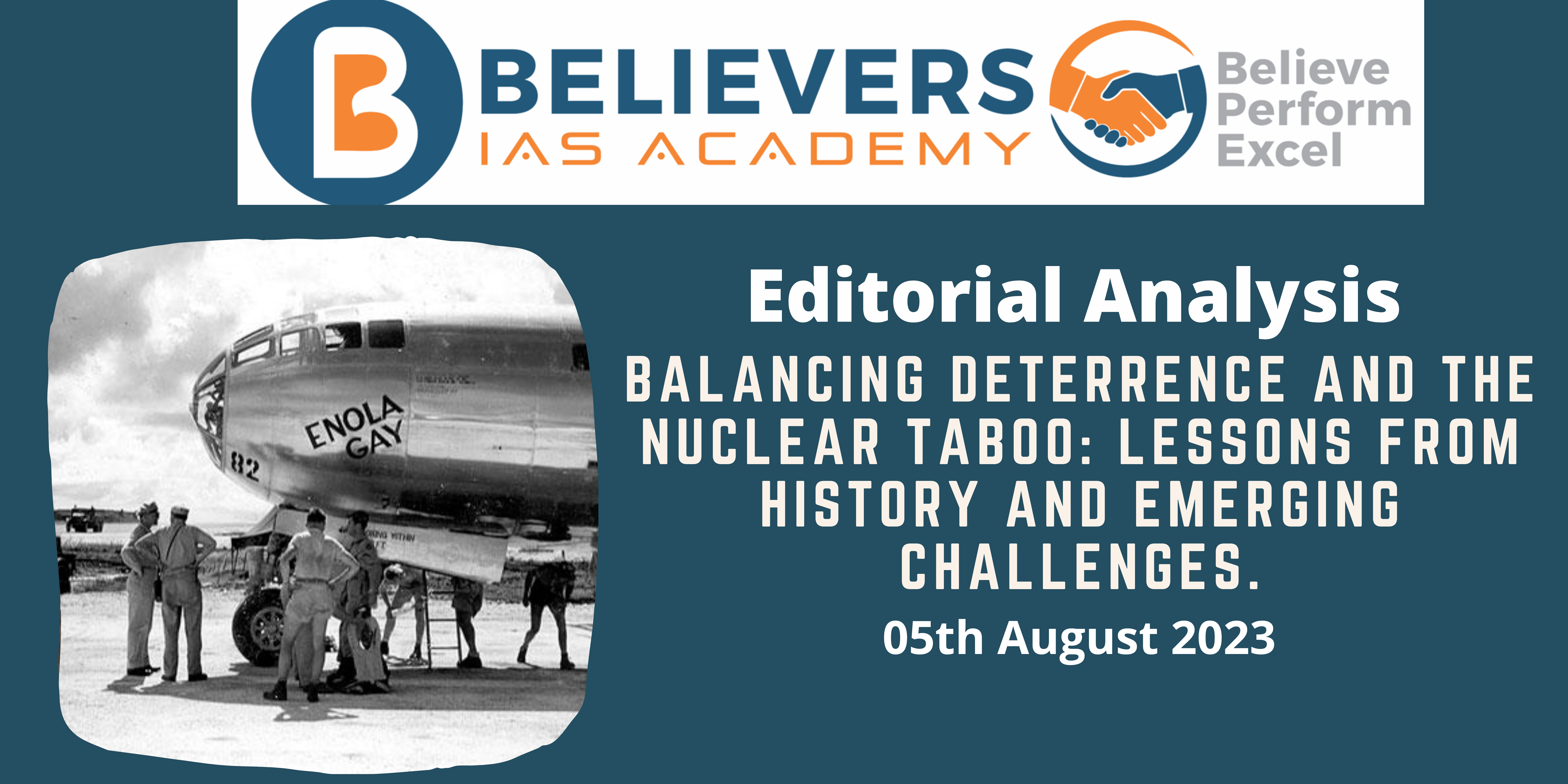 Balancing Deterrence and the Nuclear Taboo