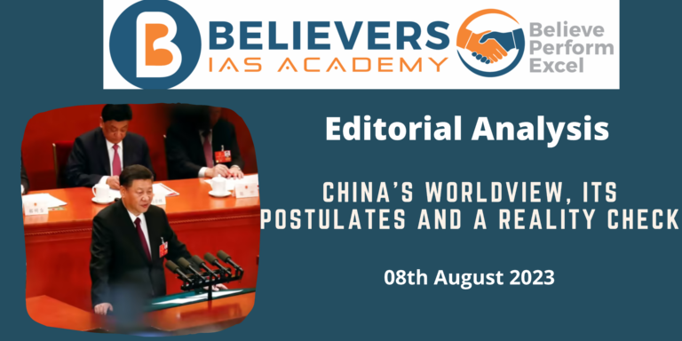 China’s worldview, its postulates and a reality check