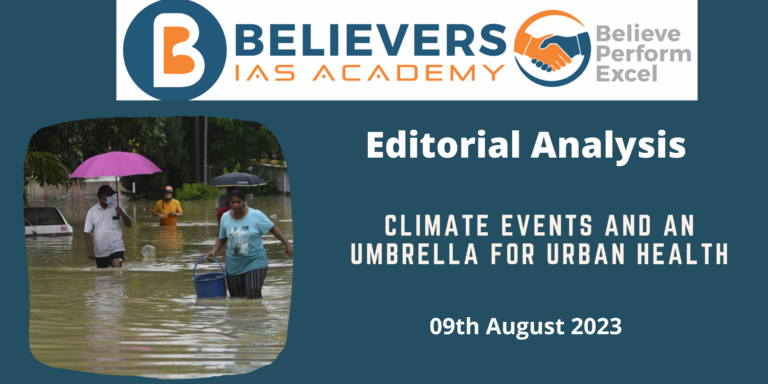 Climate Events and Urban Health: An Umbrella