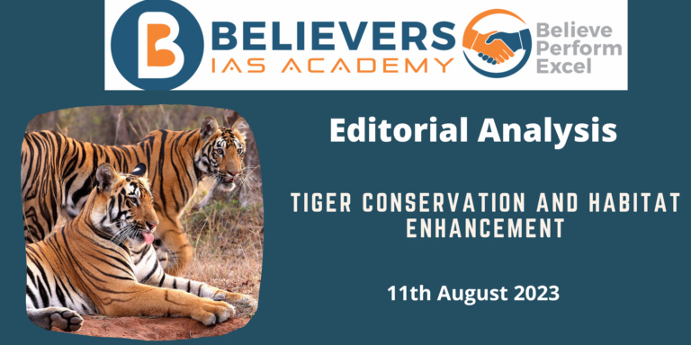 Tiger Conservation and Habitat Enhancement