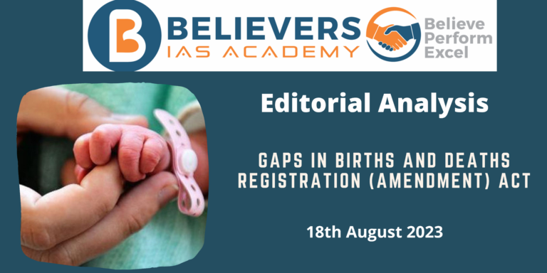 Gaps in Births and Deaths Registration (Amendment) Act