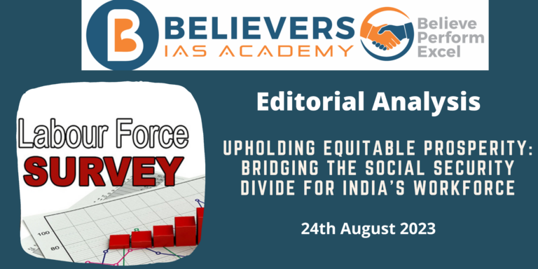 Upholding Equitable Prosperity: Bridging the Social Security Divide for India's Workforce