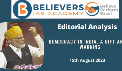 Democracy in India, a gift and a warning