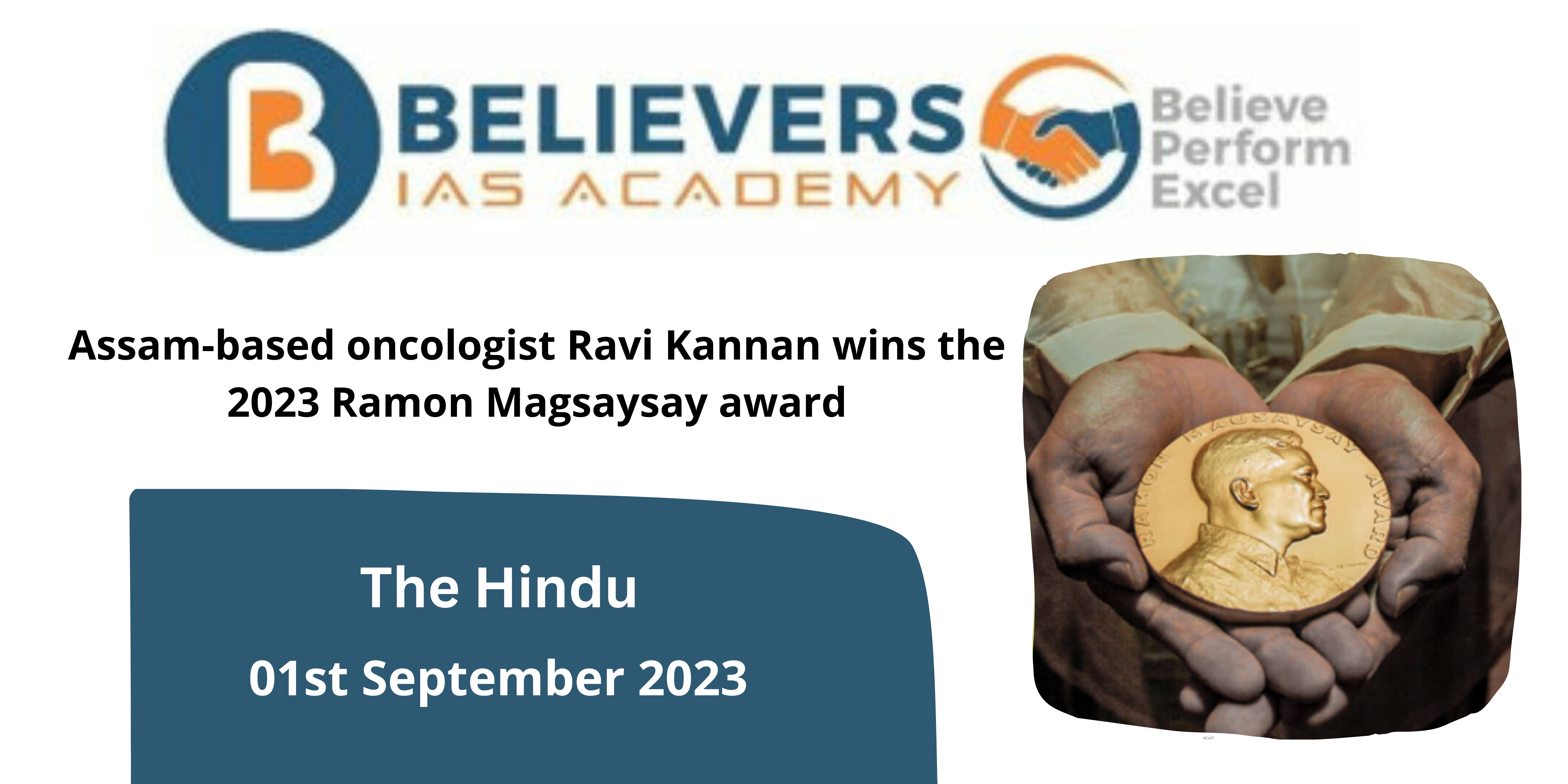 Oncologist Ravi Kannan Wins 2023 Magsaysay Award