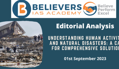 Understanding Human Activities and Natural Disasters: A Call for Comprehensive Solutions