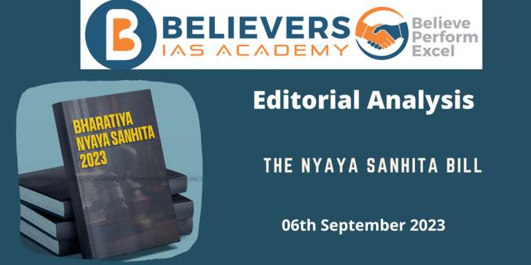 The Nyaya Sanhita Bill