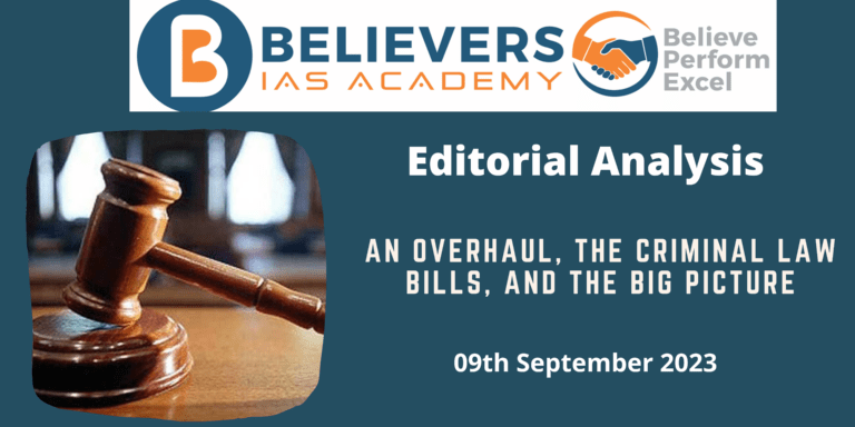 Criminal Law Bills: An Overhaul and the Big Picture