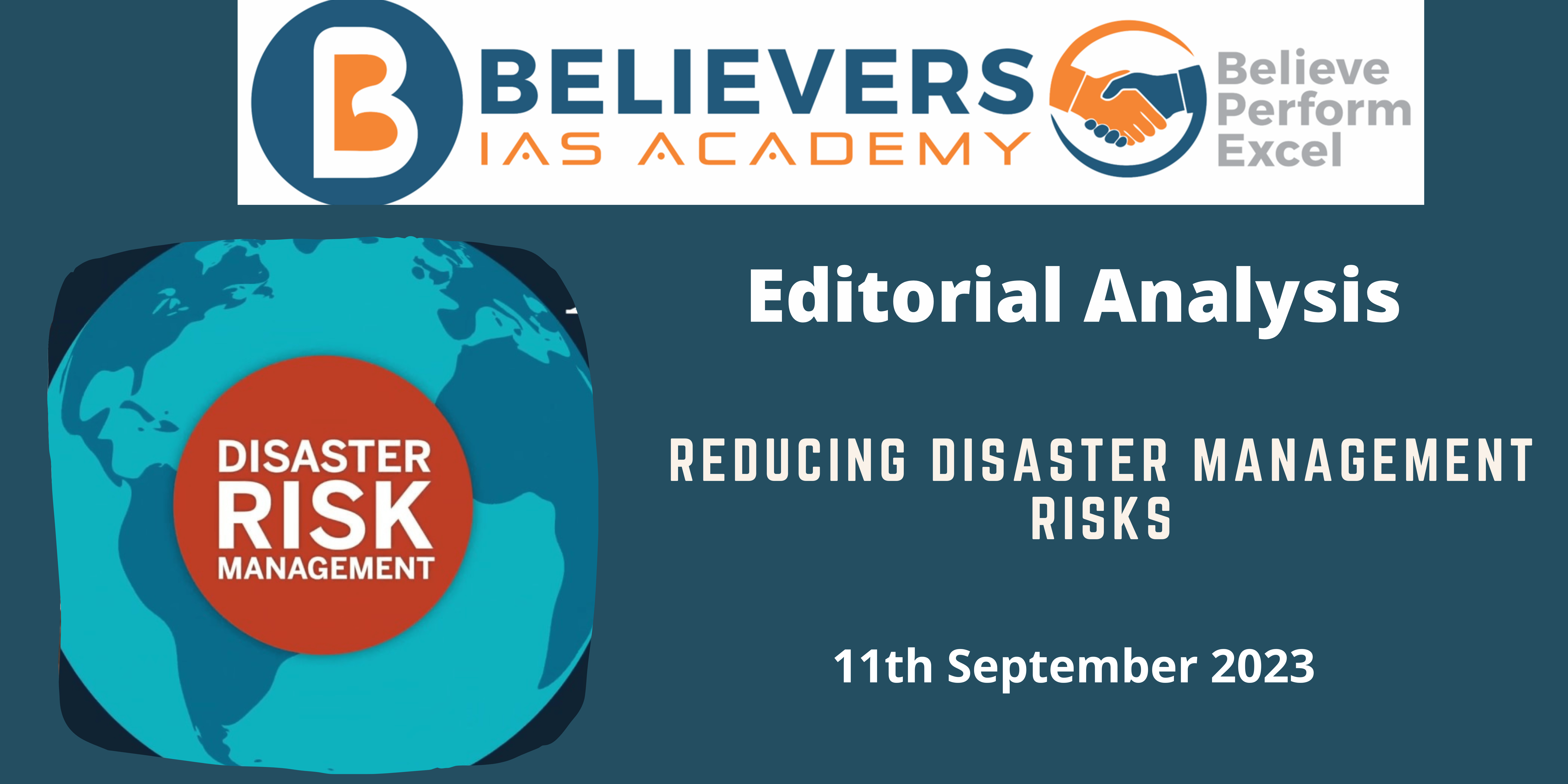 Reducing disaster management risks