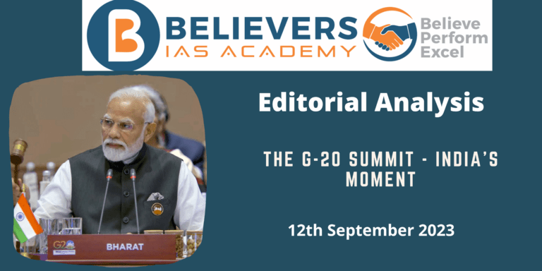 The G-20 summit - India’s moment
