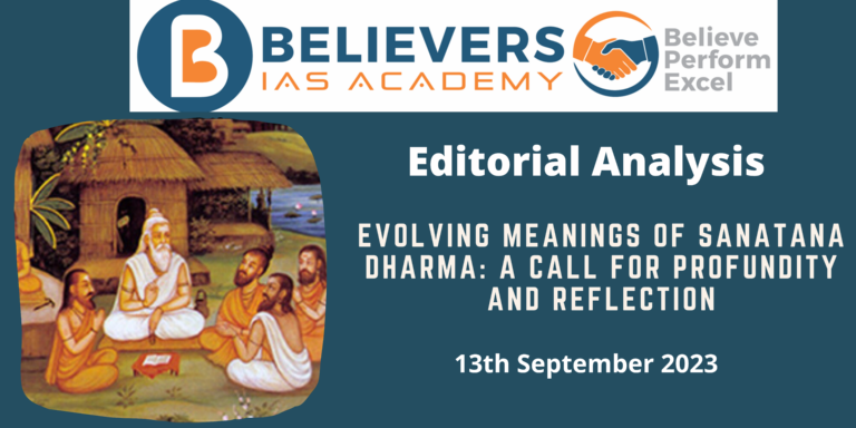 Evolving Meanings of Sanatana Dharma: A Call for Profundity and Reflection
