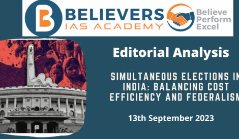 Simultaneous Elections in India: Balancing Cost Efficiency and Federalism
