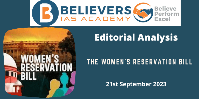 The Women’s Reservation Bill