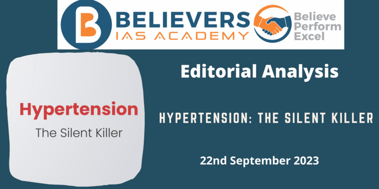 Hypertension: The silent Killer
