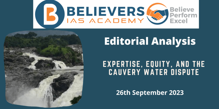 Expertise, Equity, and the Cauvery Water Dispute