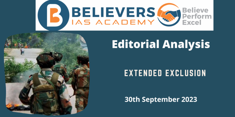Extended exclusion