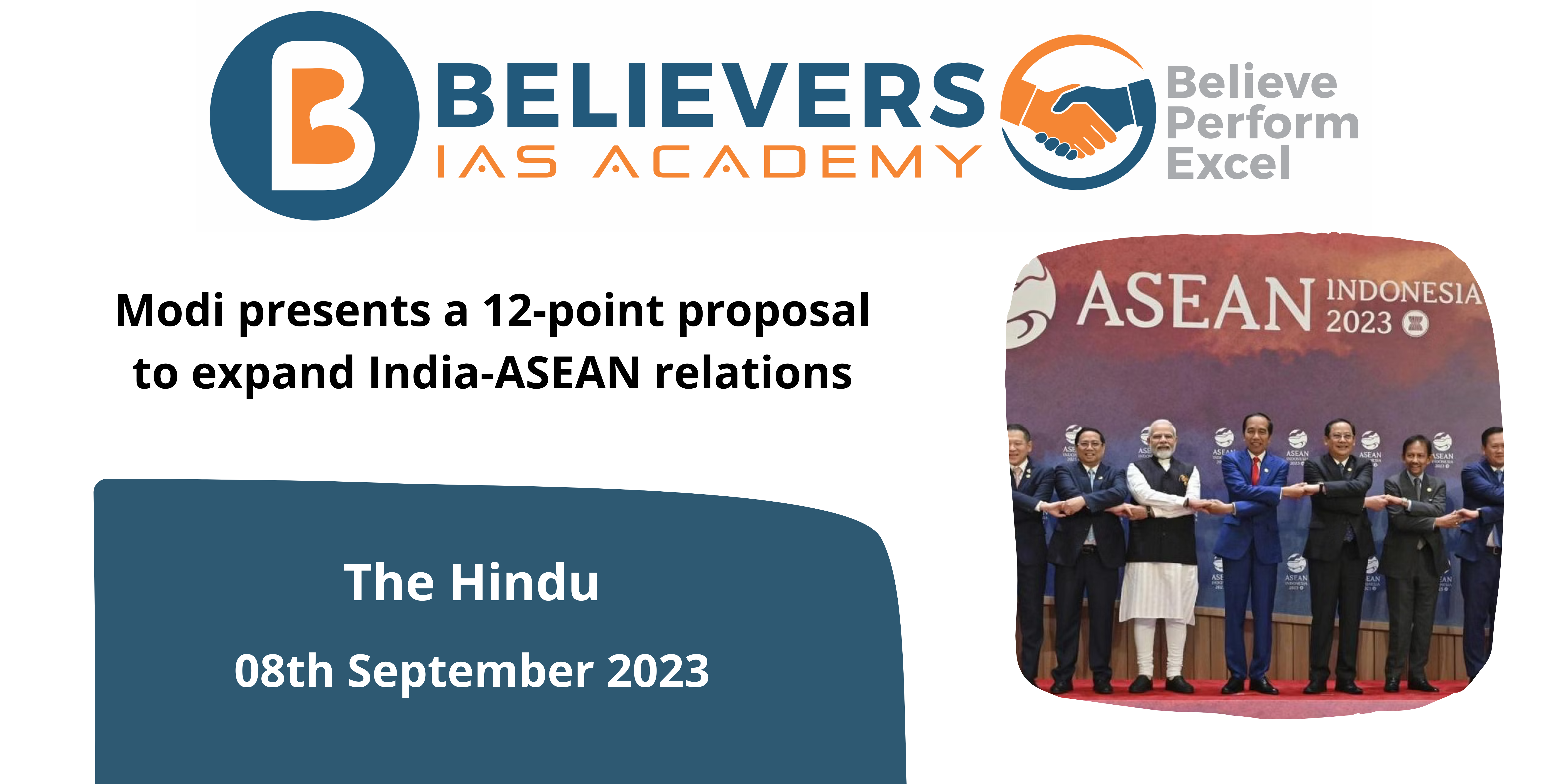 Modi presents a 12-point proposal to expand India-ASEAN relations