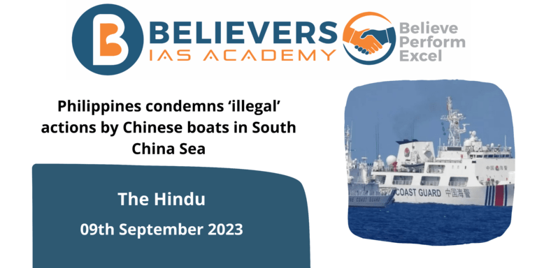 Philippines condemns ‘illegal’ actions by Chinese boats in South China Sea