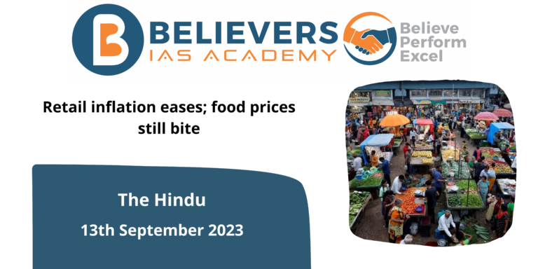 Retail inflation eases; food prices still bite