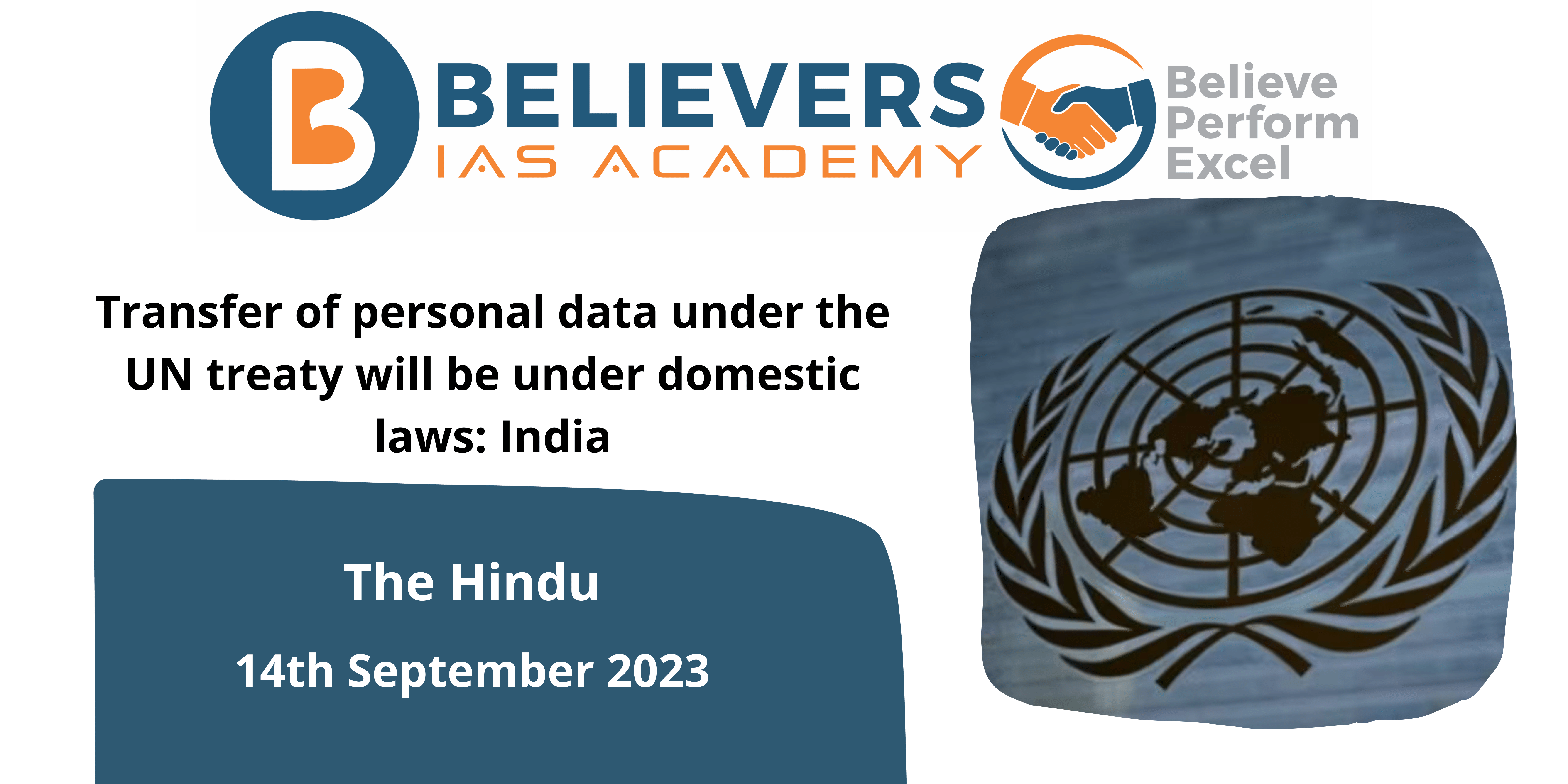 Transfer of personal data under the UN treaty will be under domestic laws: India