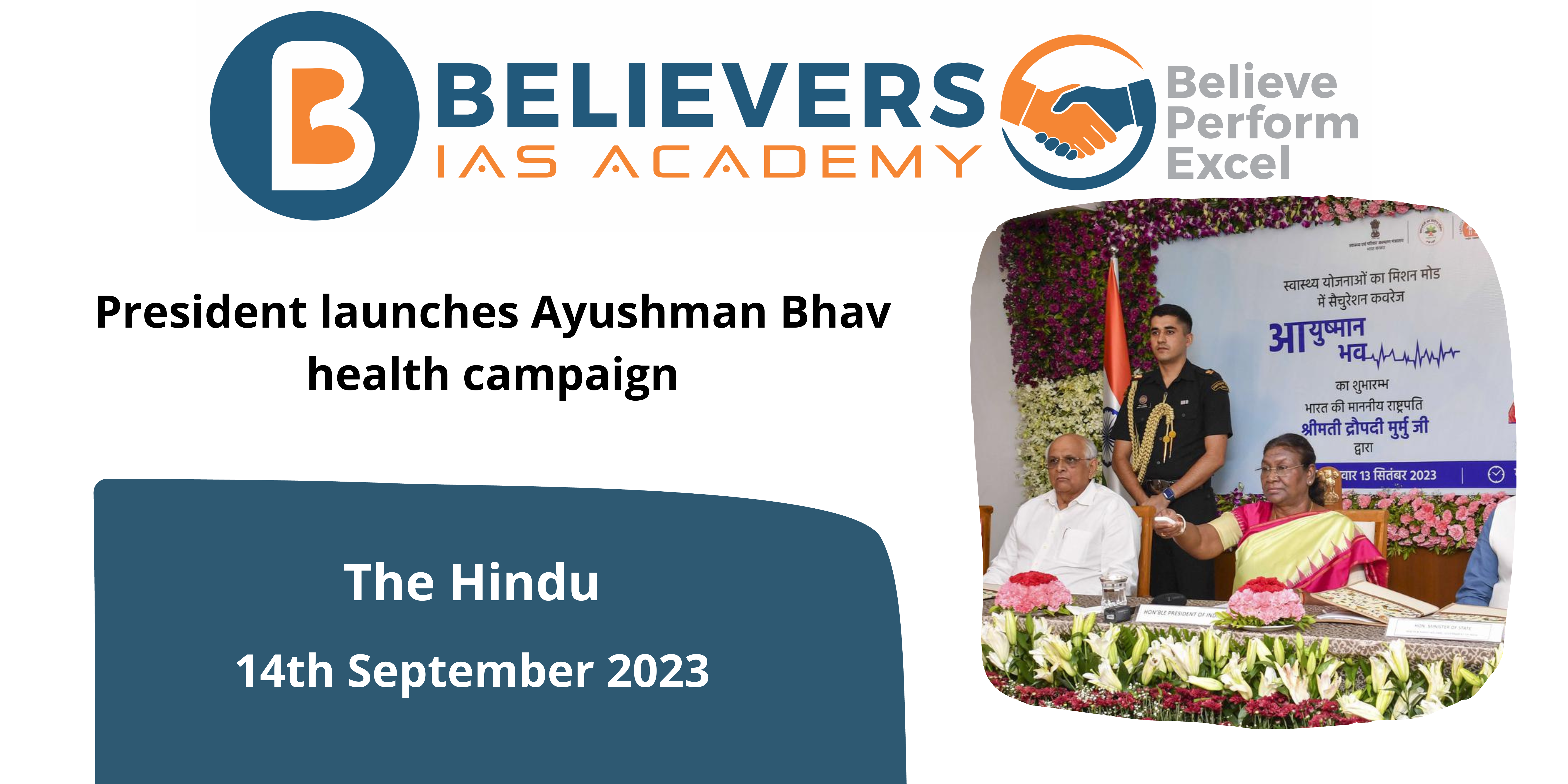 President launches Ayushman Bhav health campaign
