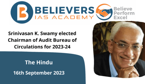 Srinivasan K. Swamy elected Chairman of Audit Bureau of Circulations for 2023-24