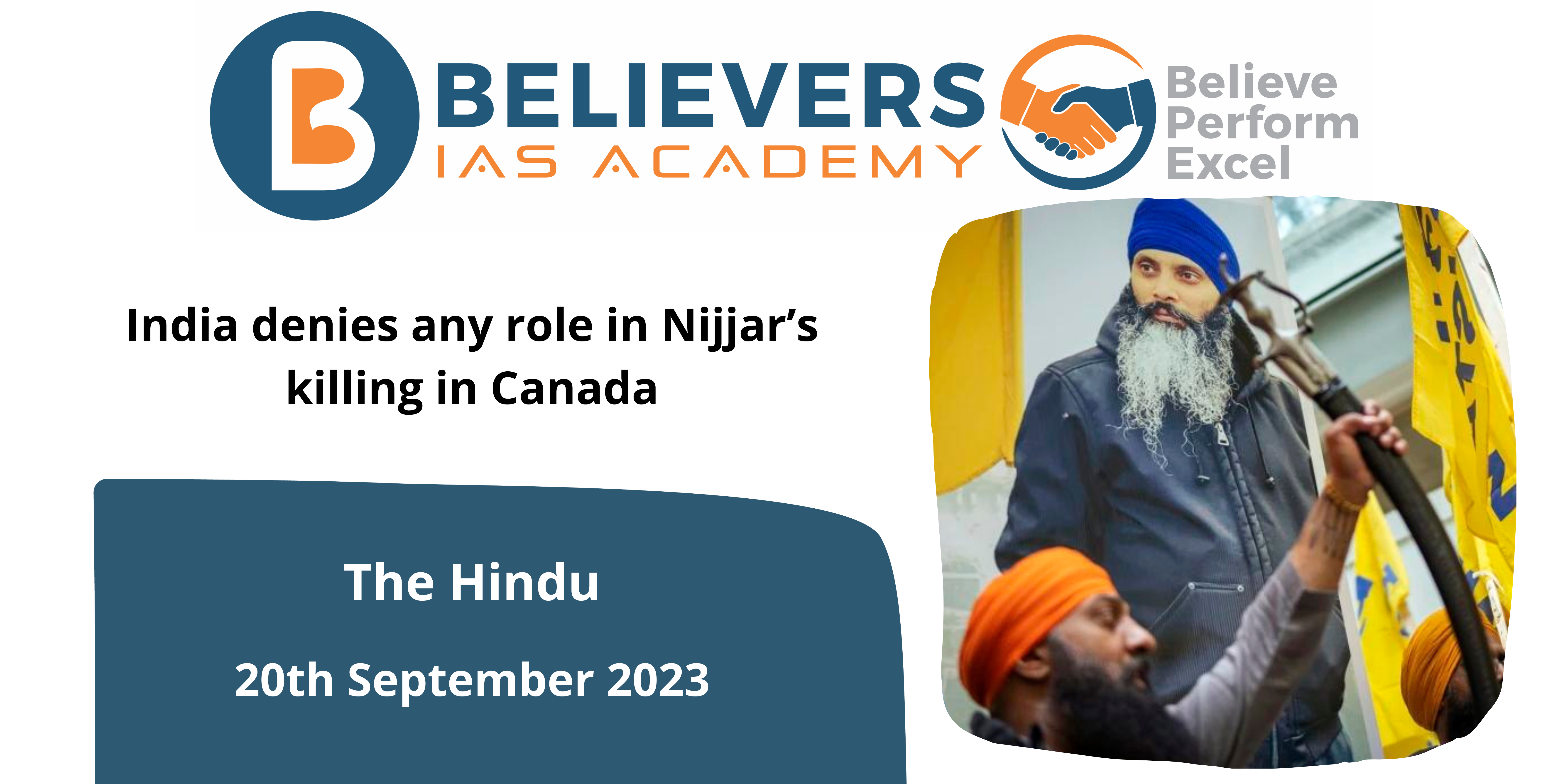 India denies any role in Nijjar’s killing in Canada