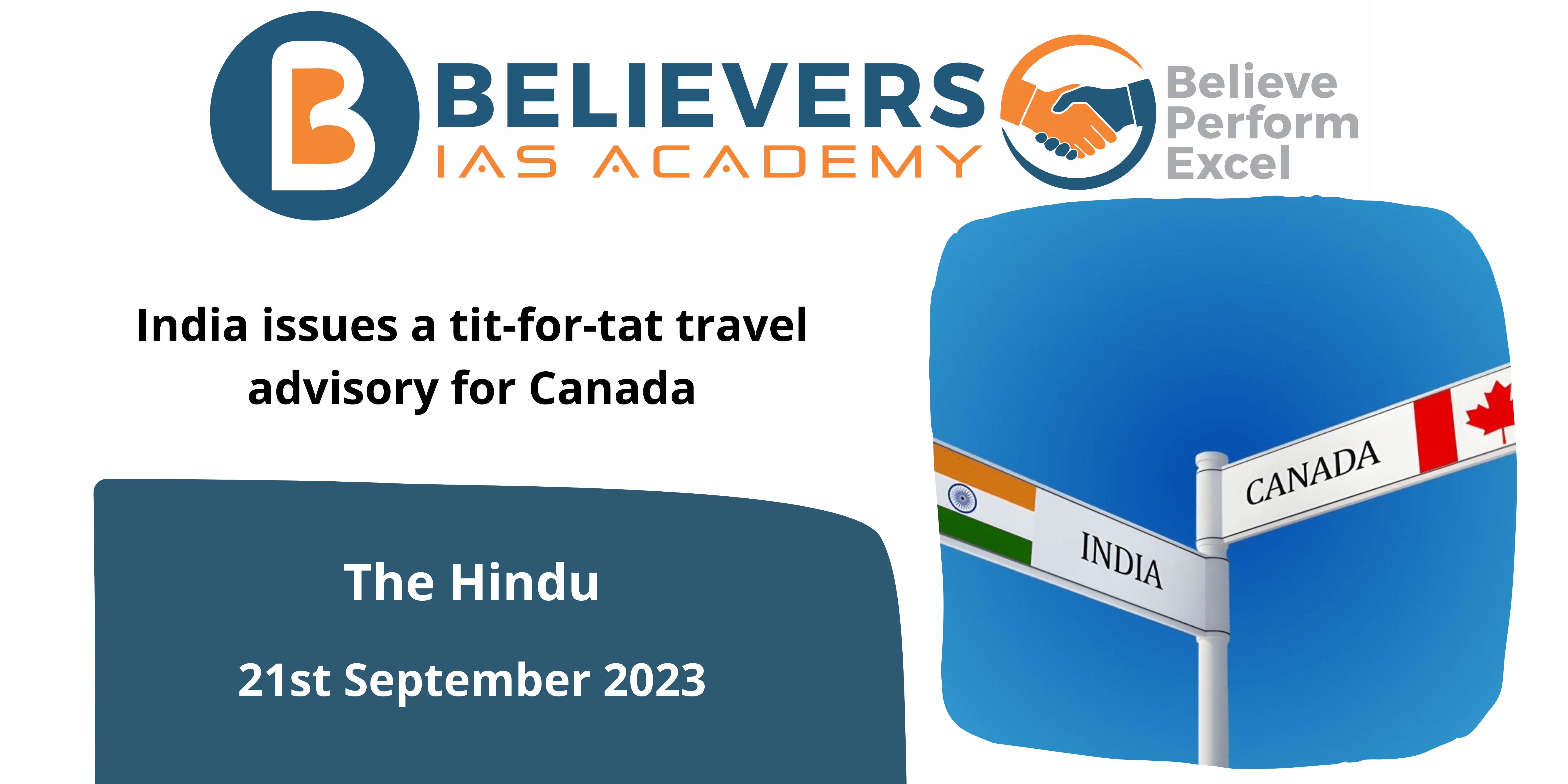 India issues a tit-for-tat travel advisory for Canada