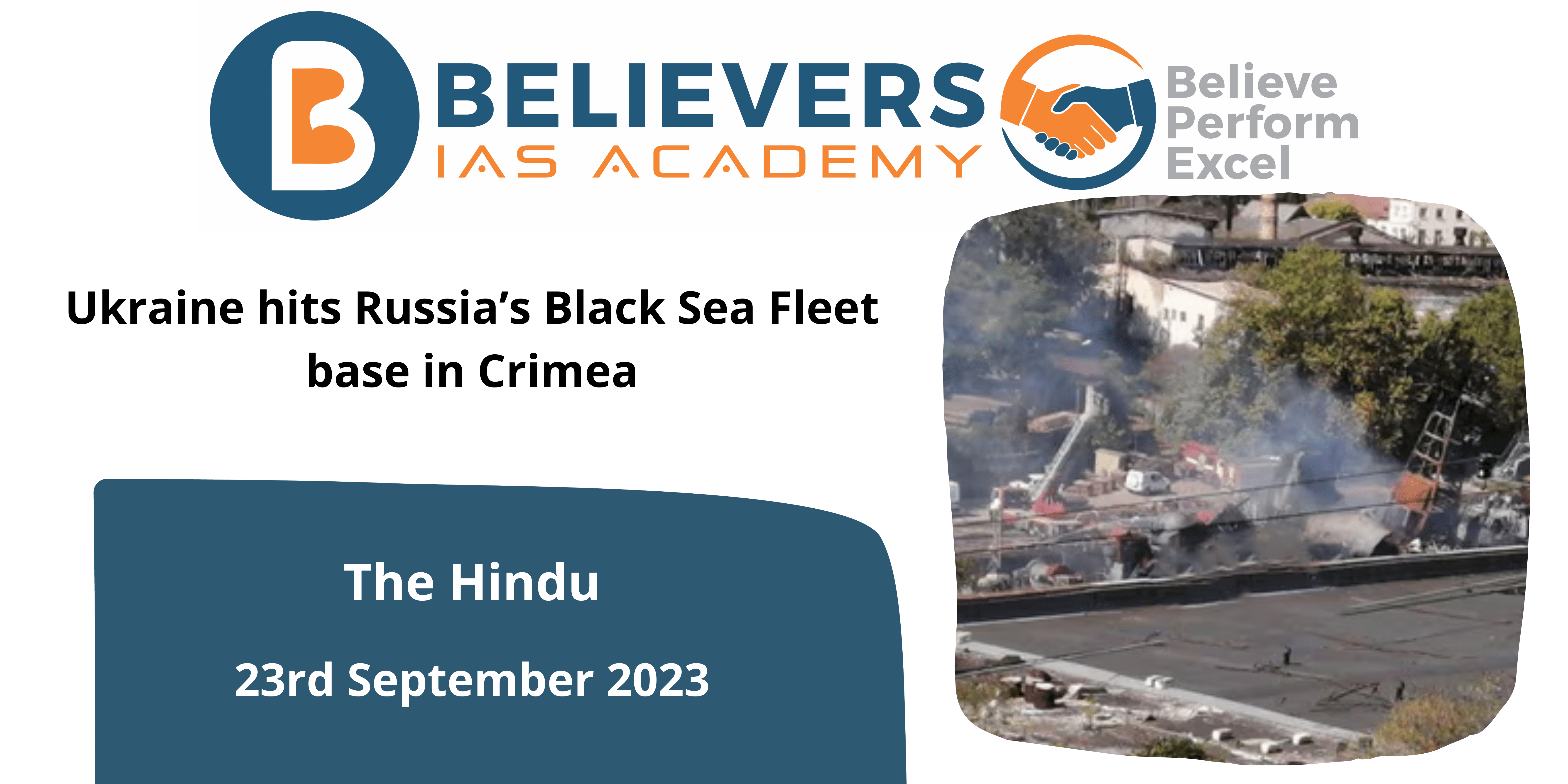 Ukraine hits Russia’s Black Sea Fleet base in Crimea