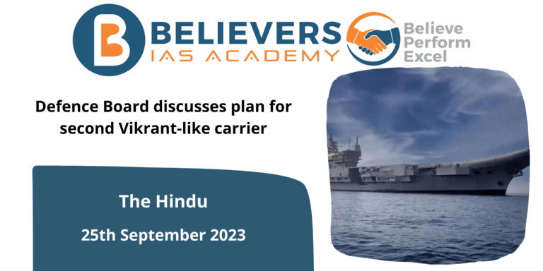 Defence Board discusses plan for second Vikrant-like carrier