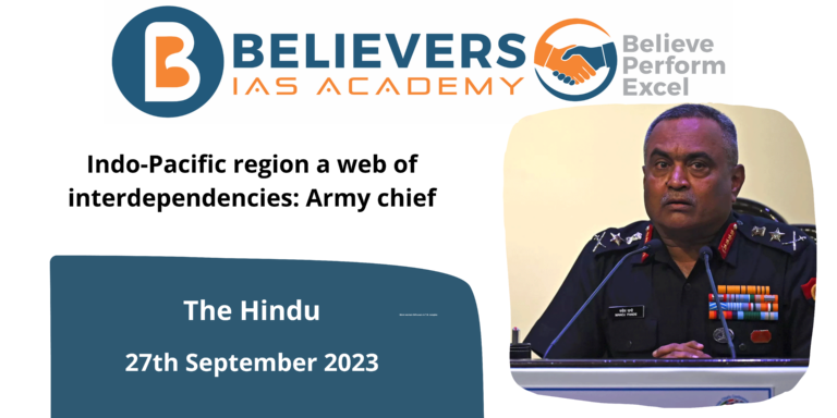 Indo-Pacific region a web of interdependencies: Army chief