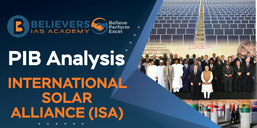 International Solar Alliance (ISA) - Believers IAS Academy