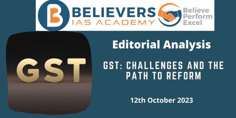 GST: Challenges and the Path to Reform