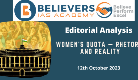 Women’s quota — rhetoric and reality