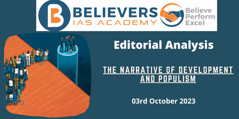 The narrative of development and populism