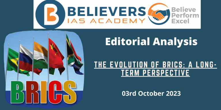 The Evolution of BRICS: A Long-term Perspective