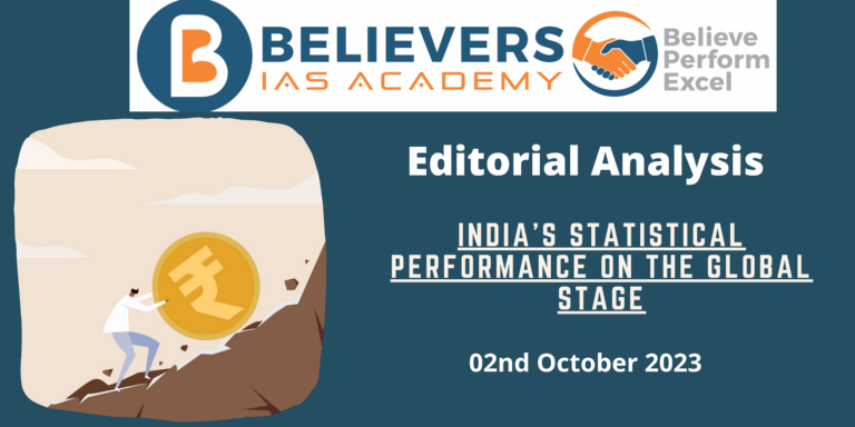 India’s statistical performance on the global stage