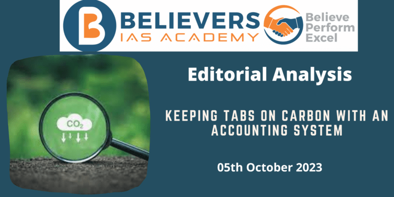 Keeping tabs on carbon with an accounting system