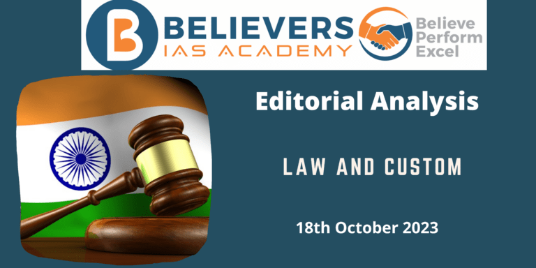 Law and Custom