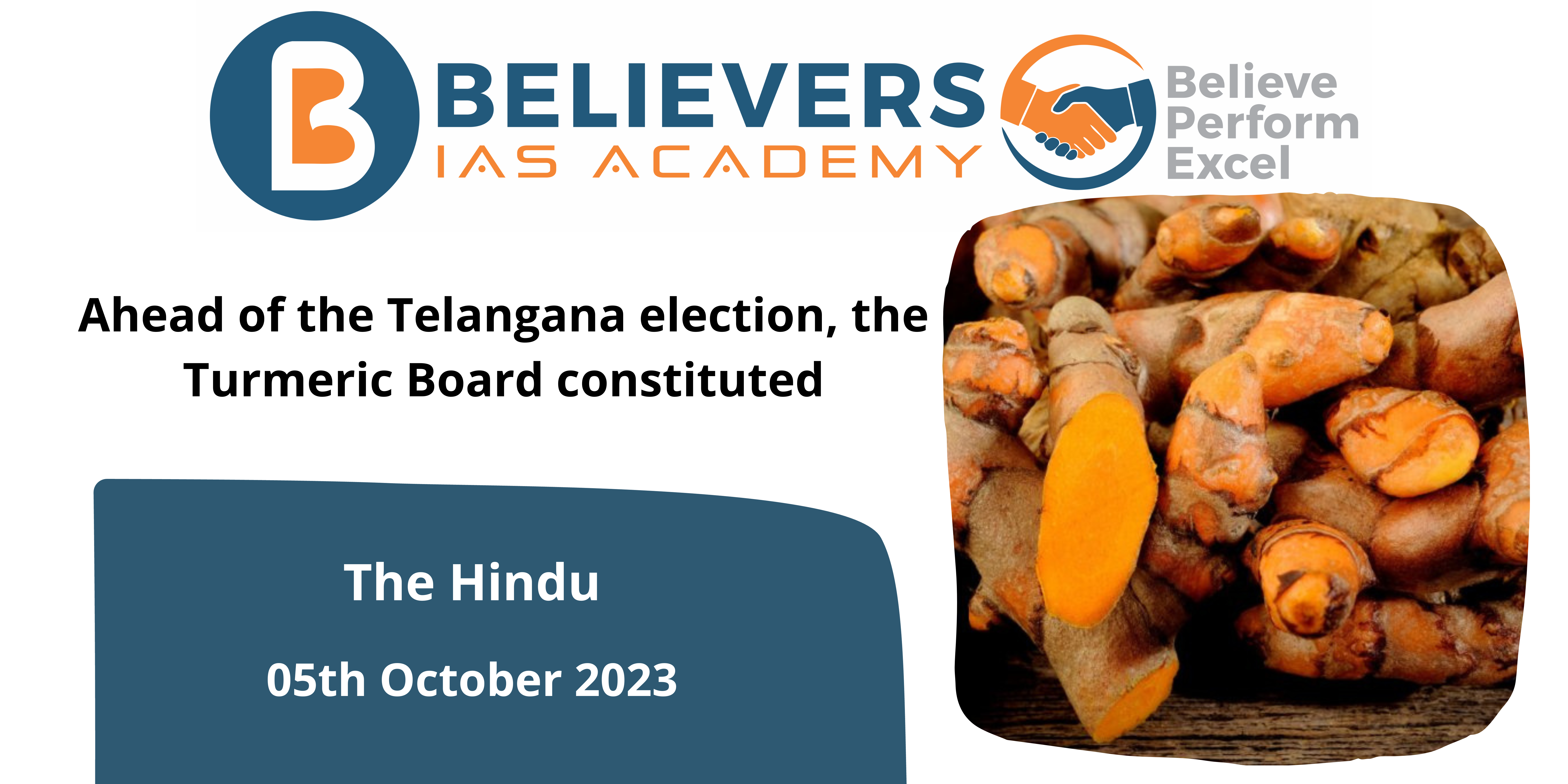 Ahead of the Telangana election, the Turmeric Board constituted